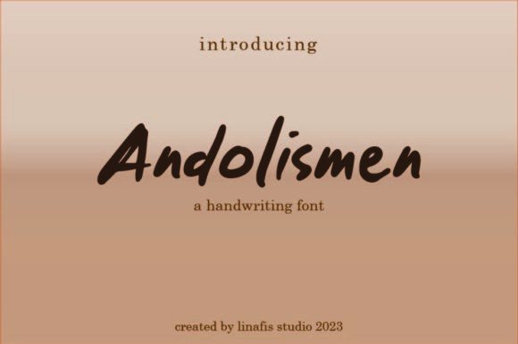 Andolismen: A Script Font That Elevates Editorial Design with Grace and Clarity