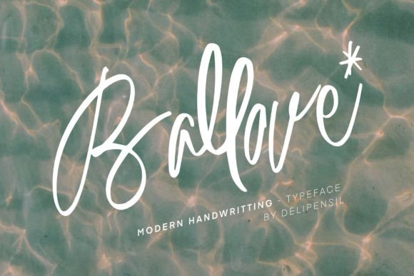 Ballove: A Modern Handwriting Font for Elegant Editorial Design