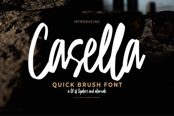 Cassella: A Romantic Script Font for Crafters and Product Designers
