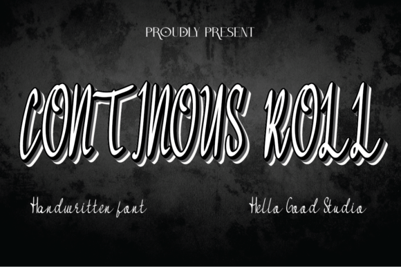 Continous Roll: A Handwritten Script Font for Modern Web Design