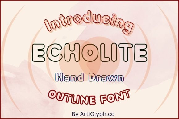 Echolite Outline: A Playful Handwritten Font for Business Branding