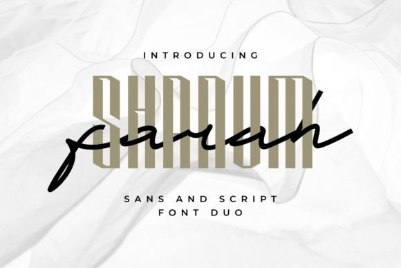 Farah Shanum: A Modern Script Font for Elegant Editorial Design