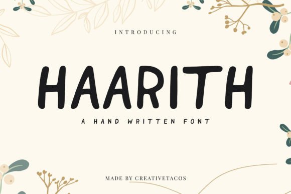 Haarith Font: A Handmade Typeface for Scroll-Stopping Digital Campaigns