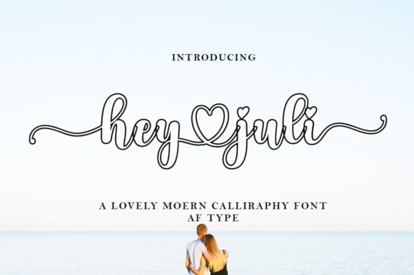 Hey Juli Outline: A Stylish Handwritten Font for Elegant Branding