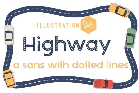 Highway: A Cheerful Serif Font for Handmade Labels, Invitations, and More