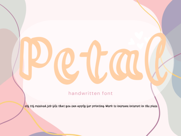 Petal: A Handwritten Script Font for Crafters and Makers