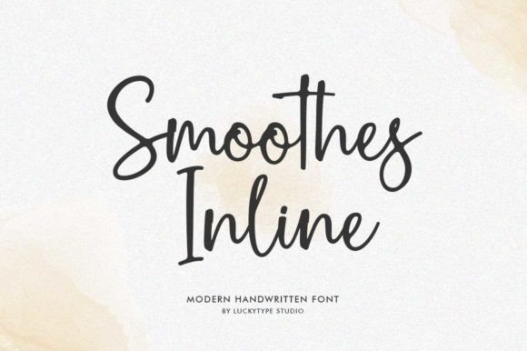 Smoothes Inline: A Playful Script Font for Modern Editorial Design