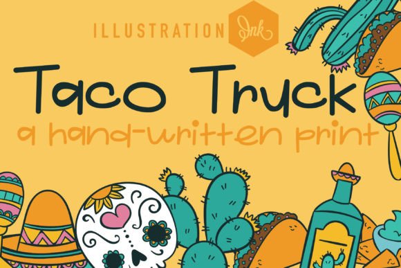 Taco Truck: A Playful Handwritten Font for Vibrant Web Design