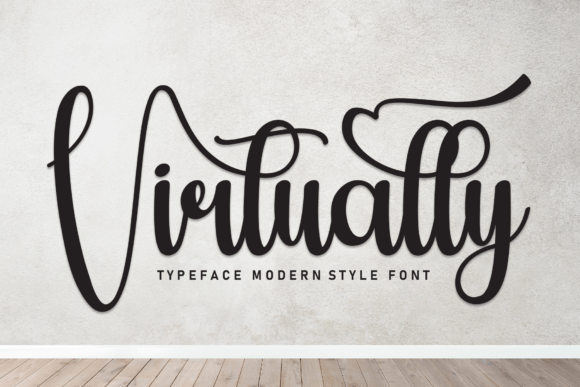 Virtually: A Sweet, Handwritten Font That Elevates Small Business Branding