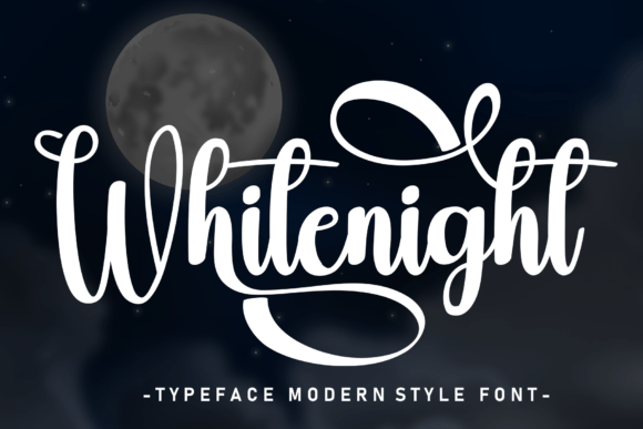 Whitenight: A Sweet Handwritten Font for Modern Web Design Projects