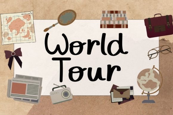 World Tour Font: A Script Amp Typeface for Global-Inspired Branding